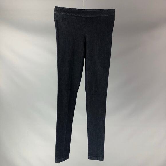 THE ROW Size M Navy Cotton & Elastane Casual Leggns Pants - Picture 1 of 4
